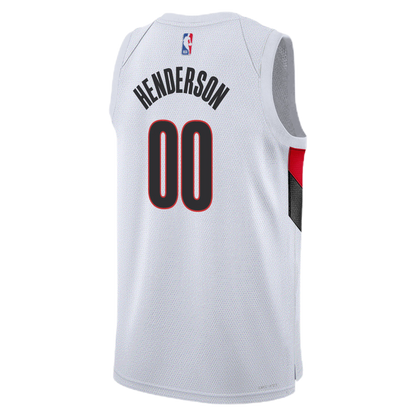 Portland Trail Blazers White Association Jersey Scoot Henderson #00