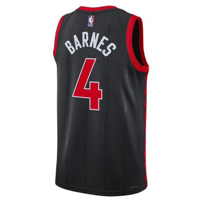 Toronto Raptors Black Statement Jersey Scottie Barnes #4
