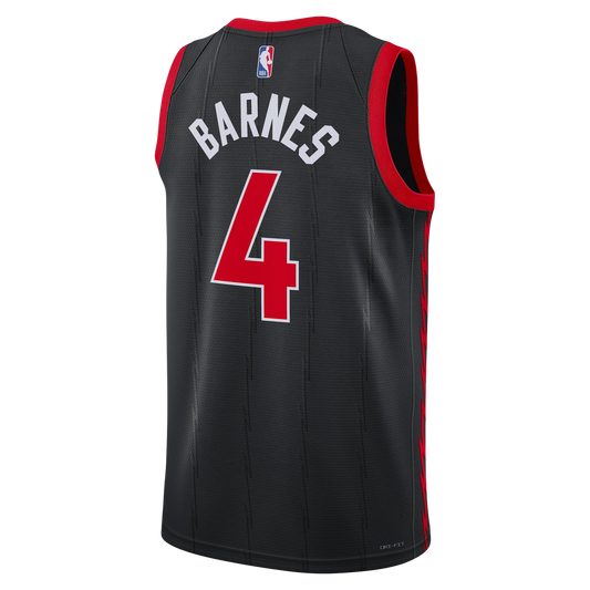 Toronto Raptors Black Statement Jersey Scottie Barnes #4