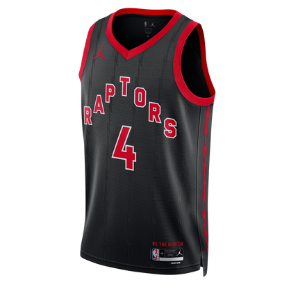 Toronto Raptors Black Statement Jersey Scottie Barnes #4