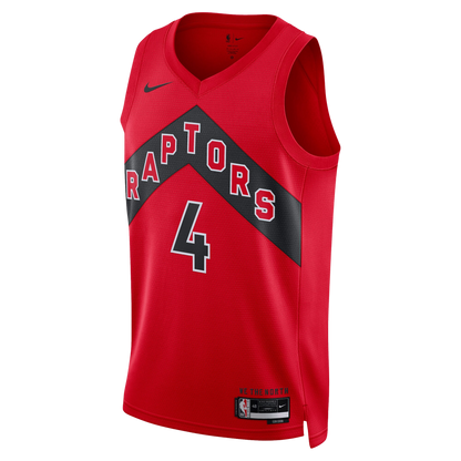 Toronto Raptors Red Icon Jersey Scottie Barnes #4