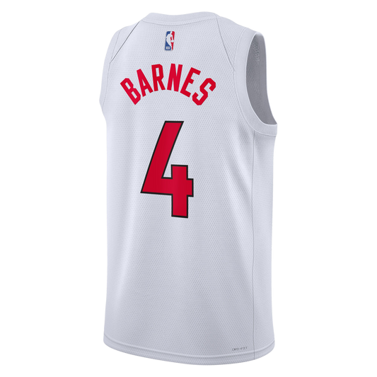 Toronto Raptors White Association Jersey Scottie Barnes #4