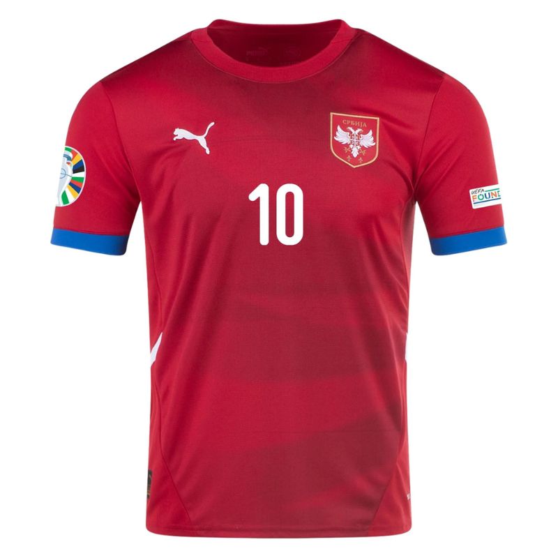 Serbia 2024 Home Jersey Tadic #10 front