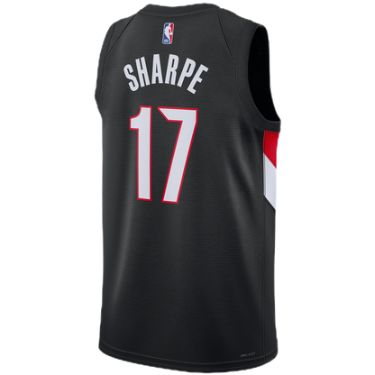 Portland Trail Blazers Black Icon Jersey Shaedon Sharpe #17