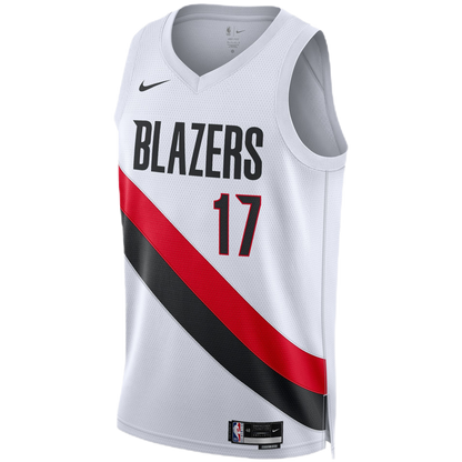 Portland Trail Blazers White Association Jersey Shaedon Sharpe #17