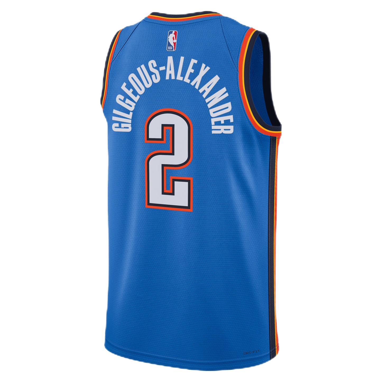 Shai Gilgeous-Alexander Icon Jersey, OKC Thunder Blue Jersey, SGA #2 Icon Edition, Classic Thunder Jersey, Blue Jersey, Shai Gilgeous-Alexander Apparel.