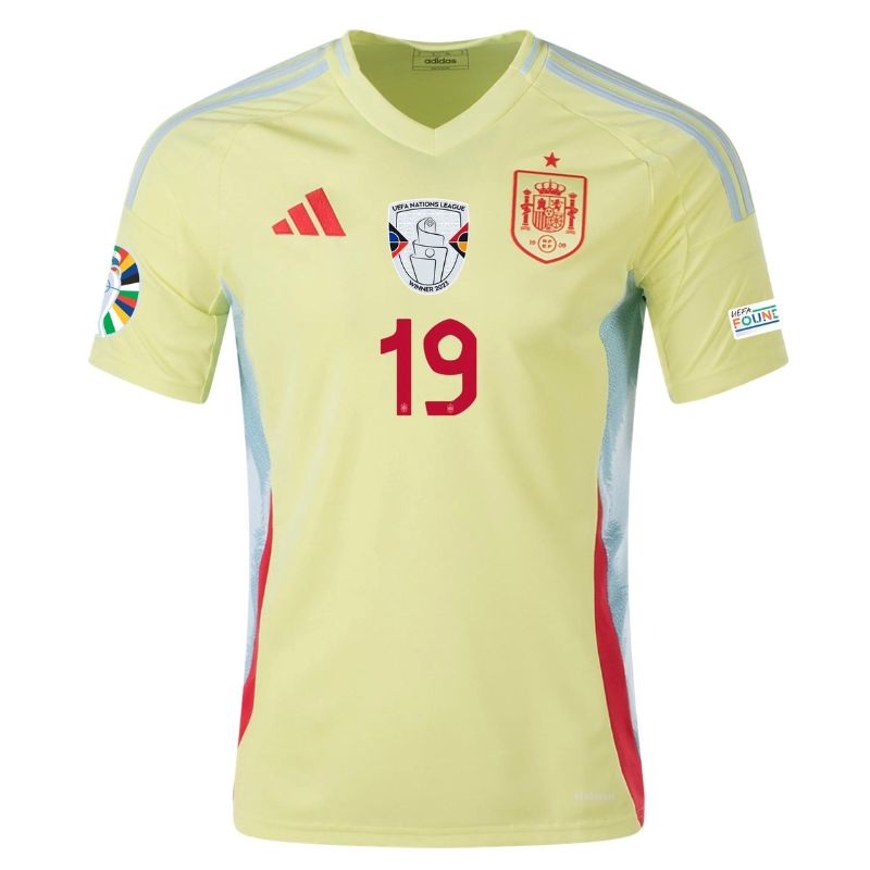 Spain 2024 Away Jersey Lamine Yamal #19 front