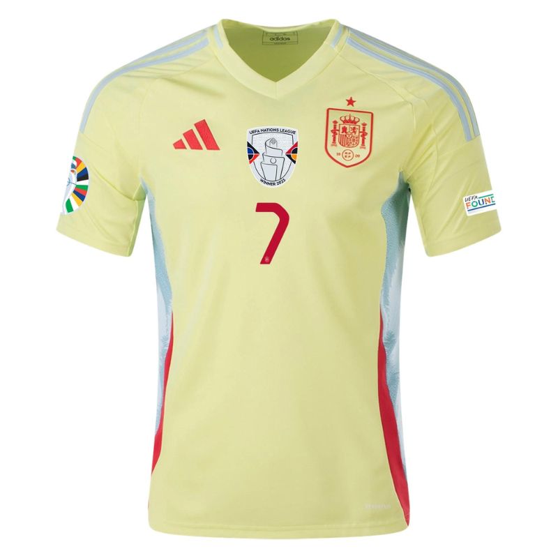 Spain 2024 Away Jersey Morata #7 front