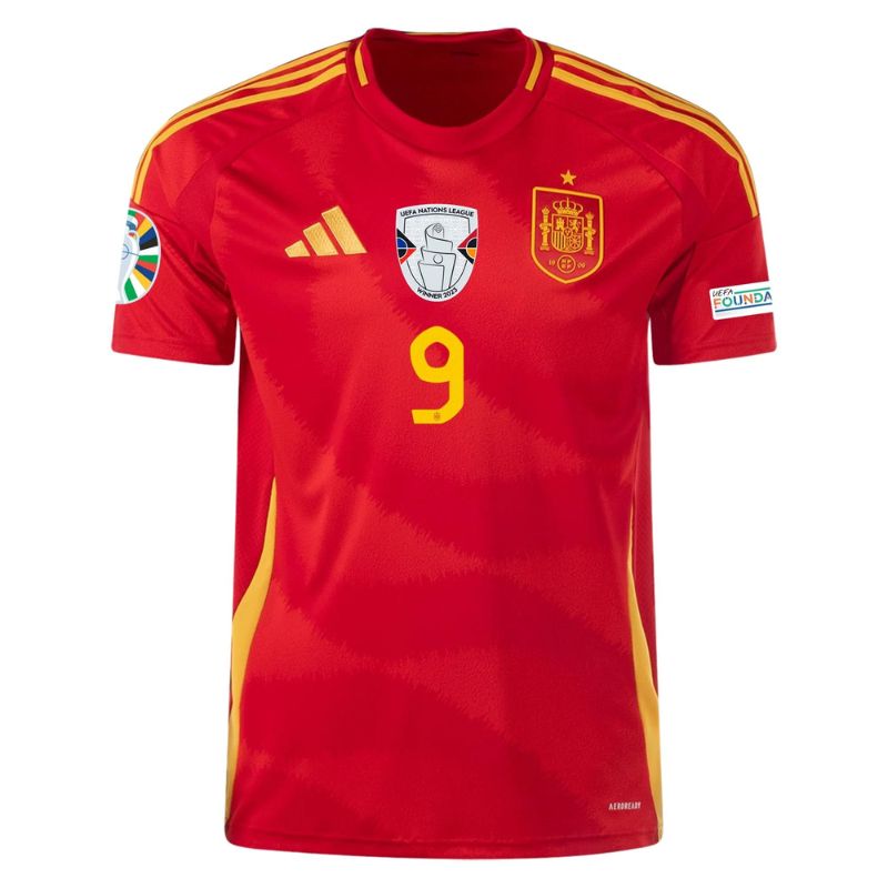 Spain 2024 Home Jersey Gavi #9 front