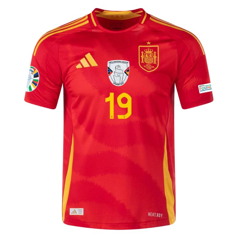 Spain 2024 Home Jersey Lamine Yamal #19 front