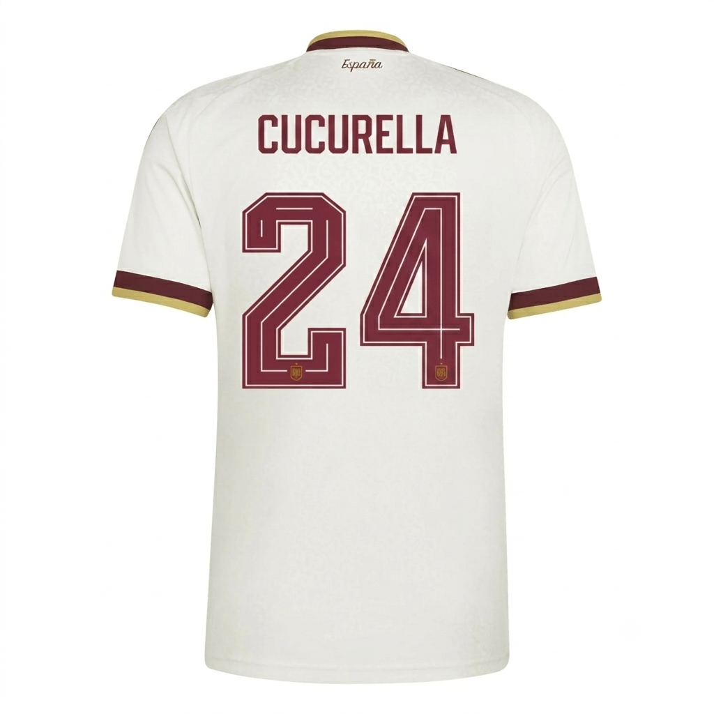 Spain 2026 Away Jersey Cucurella #24 - 2 Stars