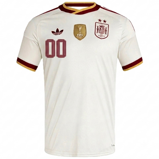 Spain 2026 Away Jersey Custom - 2 Stars