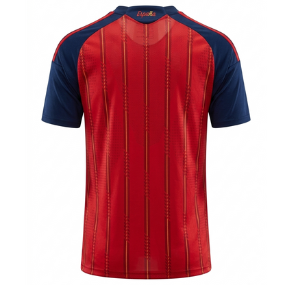 Spain 2026 Home Button-Up Jersey - 2 Stars
