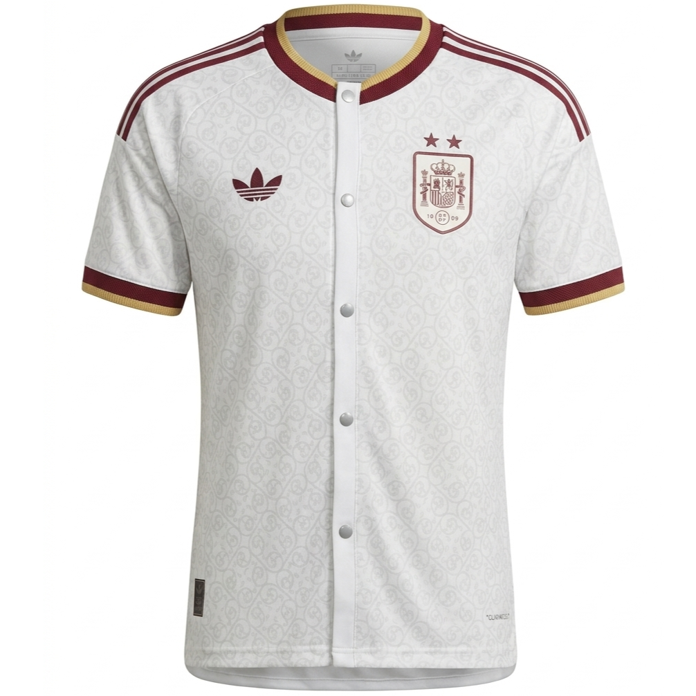Spain 2026 Away Button-Up Jersey - 2 Stars