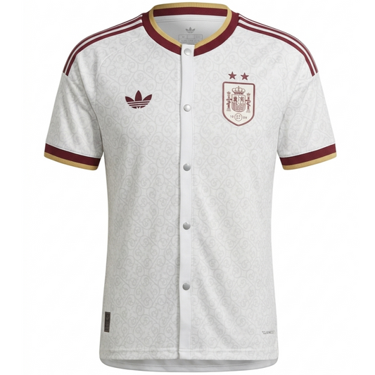 Spain 2026 Away Button-Up Jersey - 2 Stars
