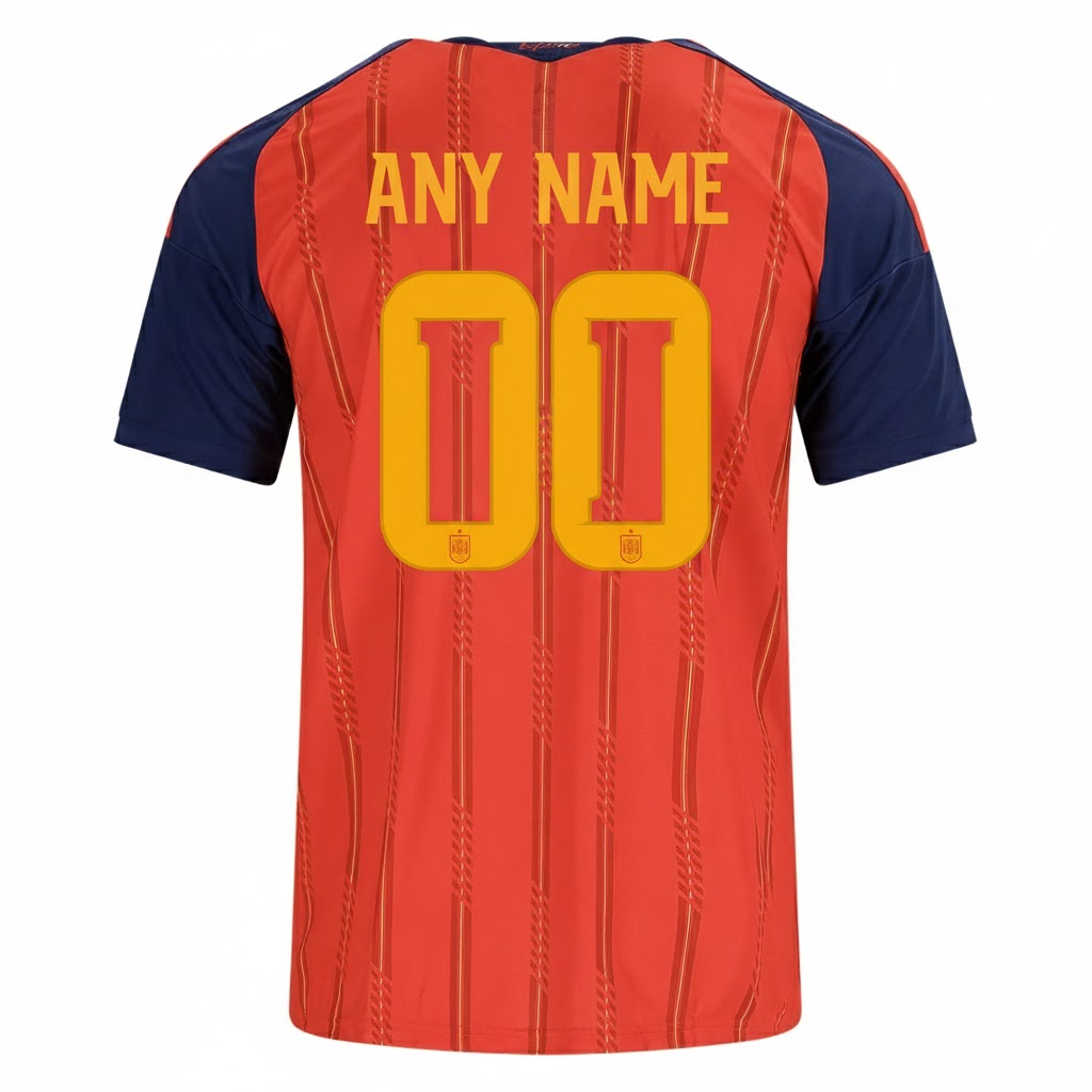 Spain 2026 Home Jersey Custom