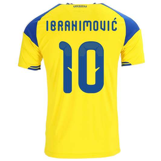 Sweden 2026 Home Jersey Zlatan Ibrahimović #10