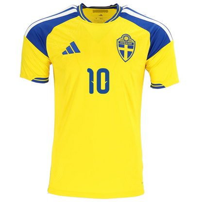 Sweden 2026 Home Jersey Zlatan Ibrahimović #10