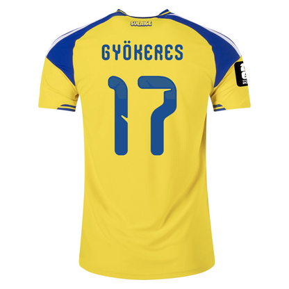 Sweden 2026 Home Jersey Viktor Gyökeres #17