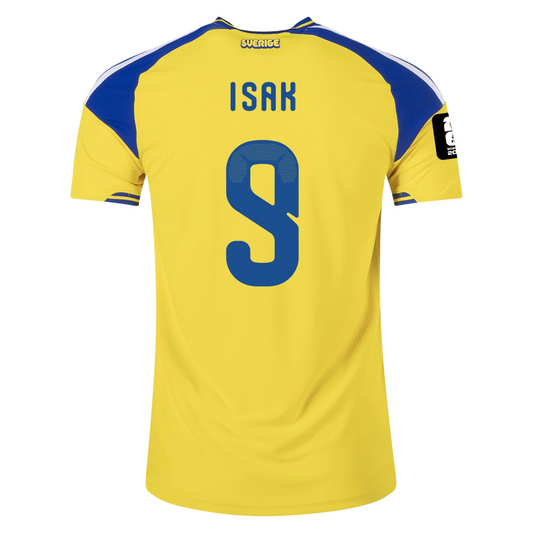 Sweden 2026 Home Jersey Alexander Isak #9