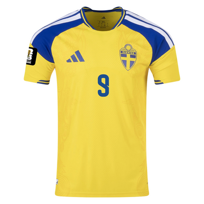 Sweden 2026 Home Jersey Alexander Isak #9