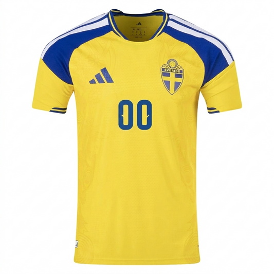 Sweden 2026 Home Jersey Custom