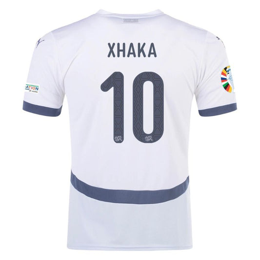 Switzerland 2024 Away Jersey Xhaka #10 back