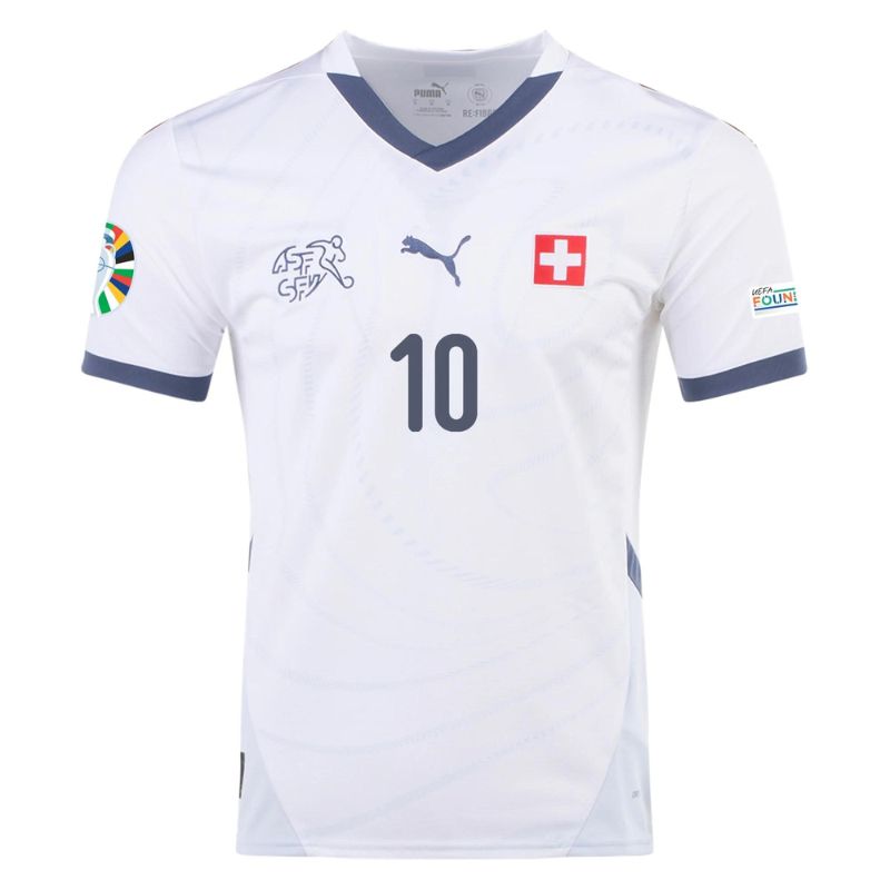 Switzerland 2024 Away Jersey Xhaka #10 front