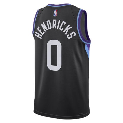Utah Jazz Black Statement Jersey Taylor Hendricks #0
