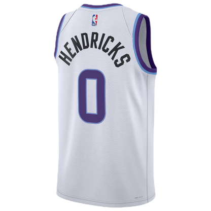 Utah Jazz White Association Jersey Taylor Hendricks #0