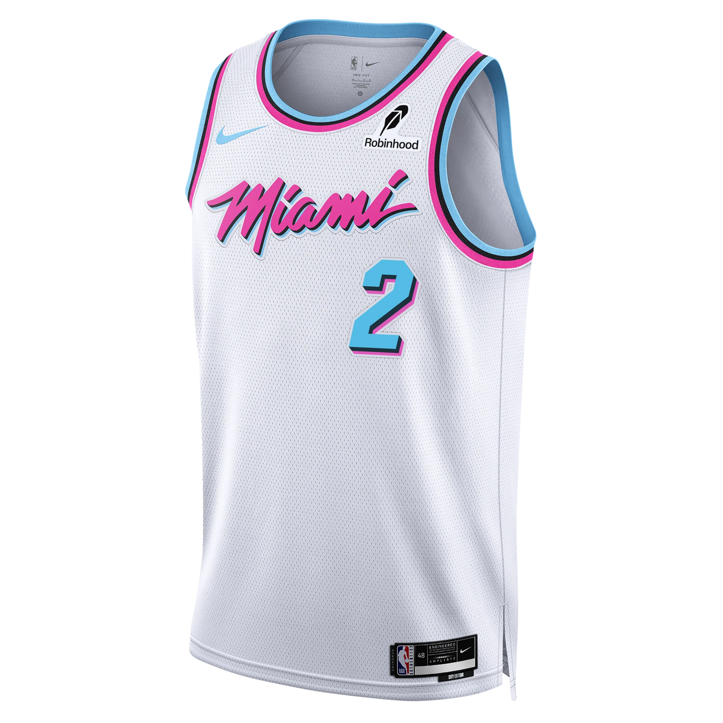 Miami Heat White Original Vice Jersey Terry Rozier III #2