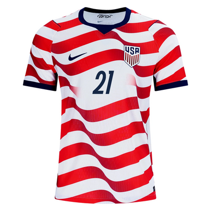 USA 2026 Home Jersey Timothy Weah #21
