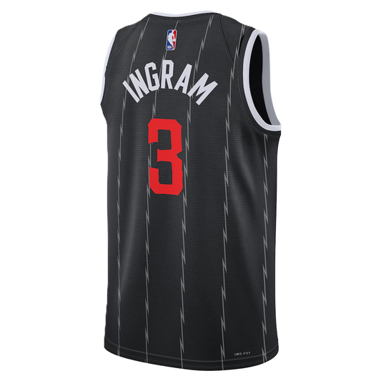 Toronto Raptors Black 2025-2026 City Edition Jersey Brandon Ingram #3