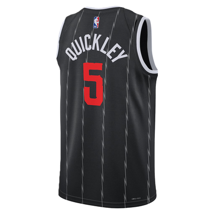 Toronto Raptors Black 2025-2026 City Edition Jersey Immanuel Quickley #5