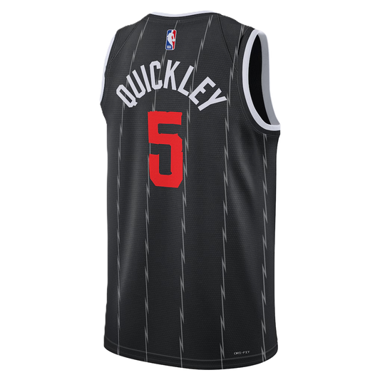 Toronto Raptors Black 2025-2026 City Edition Jersey Immanuel Quickley #5
