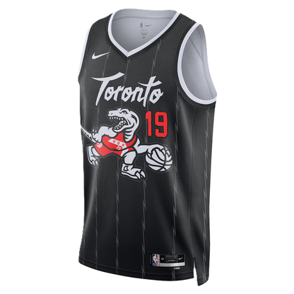 Toronto Raptors Black 2025-2026 City Edition Jersey Jakob Poeltl #19