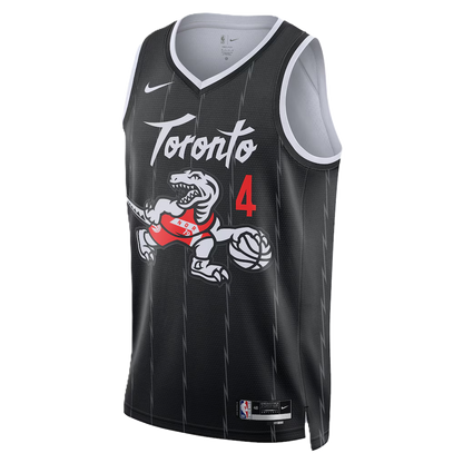 Toronto Raptors Black 2025-2026 City Edition Jersey Scottie Barnes #4