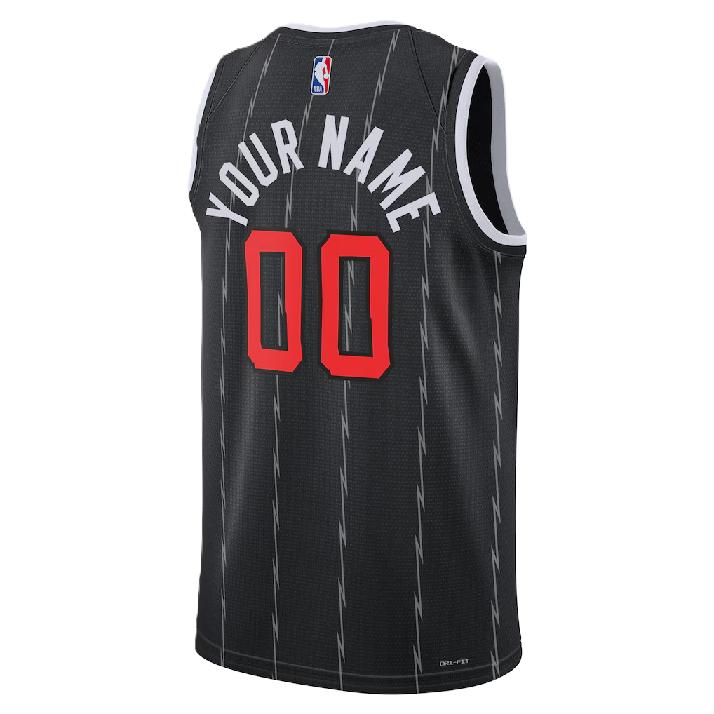 Toronto Raptors Black 2025-2026 City Edition Jersey Custom