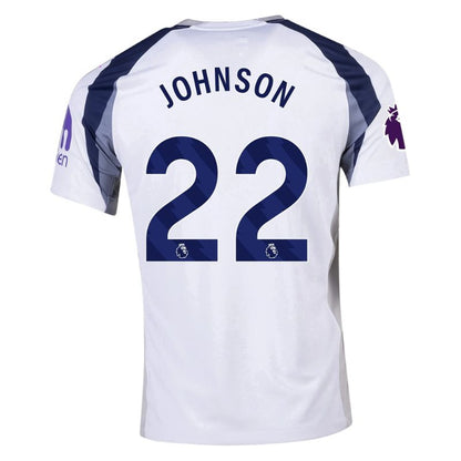 Tottenham 25/26 Home Jersey Johnson #22 (White) back