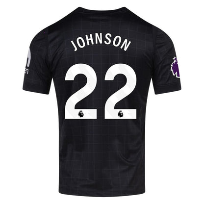 Tottenham 25/26 Away Jersey Johnson #22 (Black) back