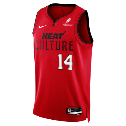 Miami Heat Red "HEAT Culture" City Jersey Tyler Herro #14