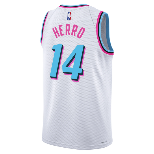 Miami Heat White Original Vice Jersey Tyler Herro #14