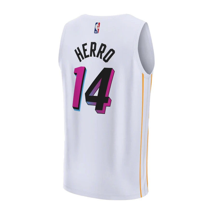 Miami Heat White Mashup Vol. 2 Jersey Tyler Herro #14