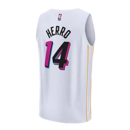 Miami Heat White Mashup Vol. 2 Jersey Tyler Herro #14