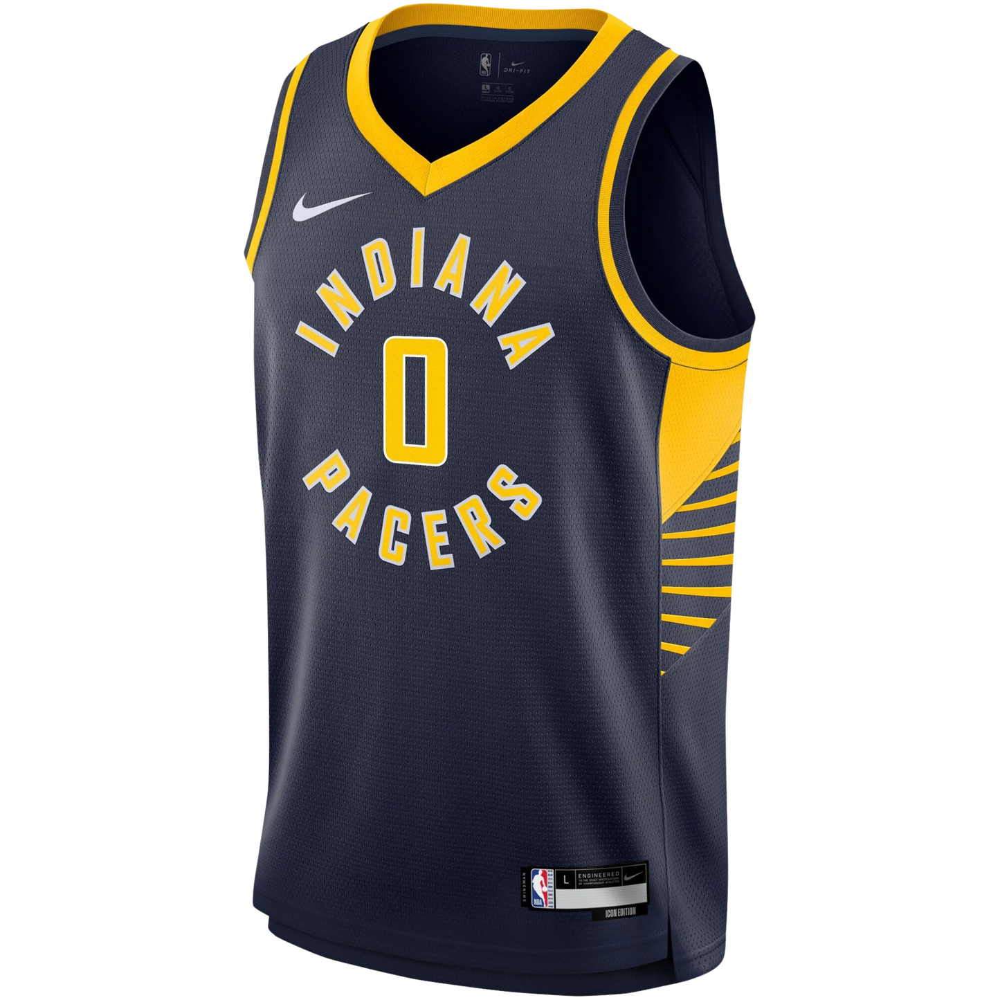 Indiana Pacers Navy Icon Jersey Tyrese Haliburton #0