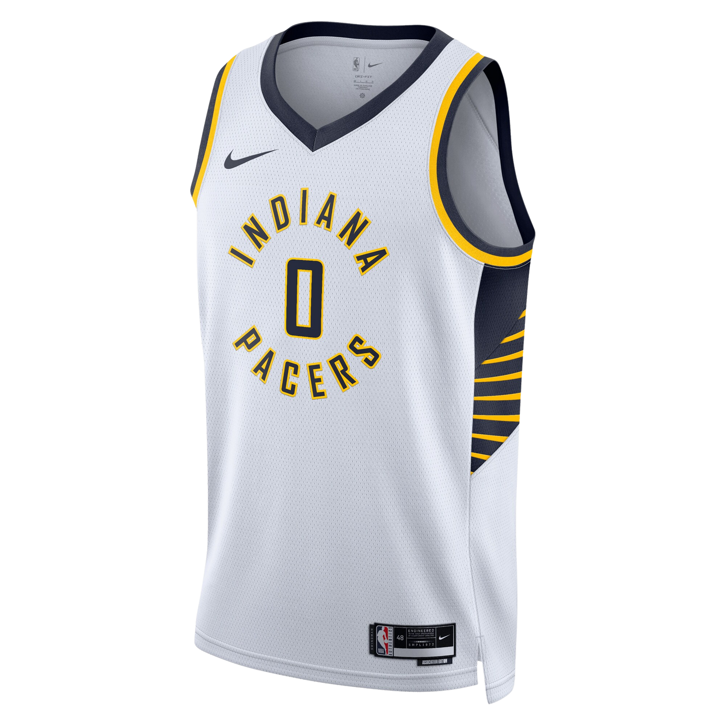 Indiana Pacers White Association Jersey Tyrese Haliburton #0