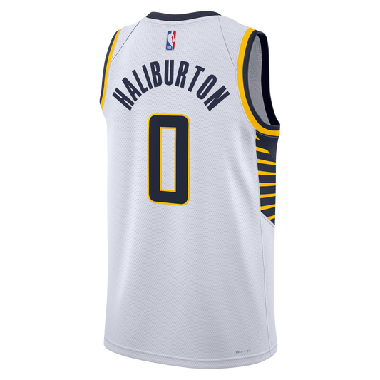 Indiana Pacers White Association Jersey Tyrese Haliburton #0