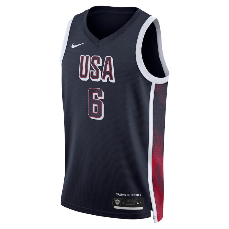 USA Basketball 2024 Lebron Navy Jersey