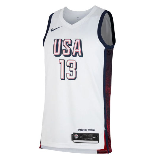 USA Basketball 2024 Adebayo White Jersey