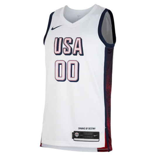 USA Basketball 2024 Custom White Jersey